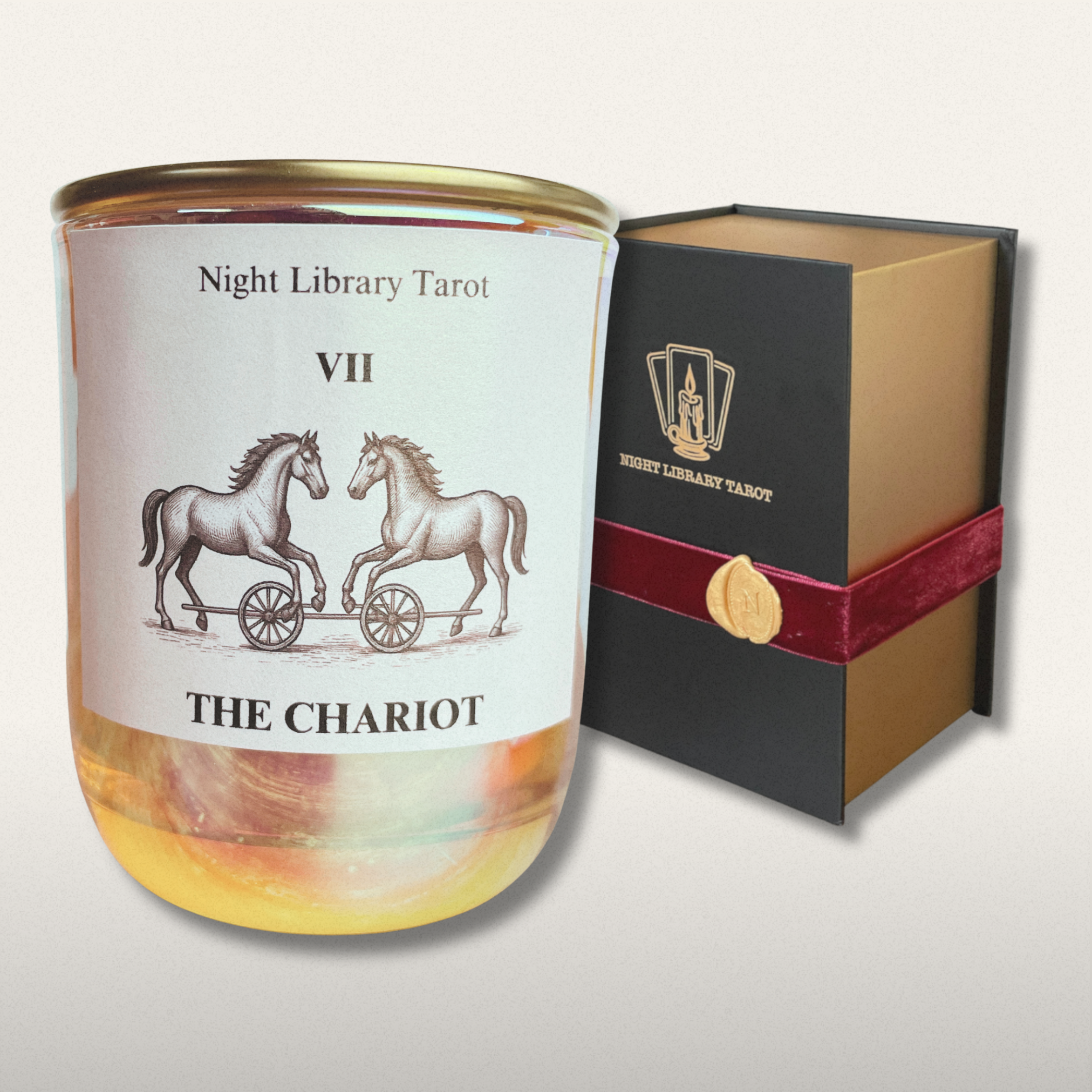 The Chariot Tarot Candle - Woody · Spicy · Smoky